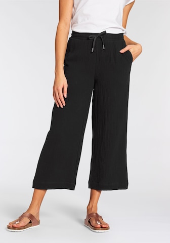 BOYSEN'S Wide leg Pants in Black: front