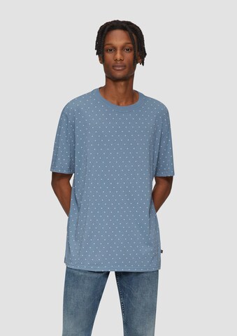 T-Shirt QS en bleu : devant