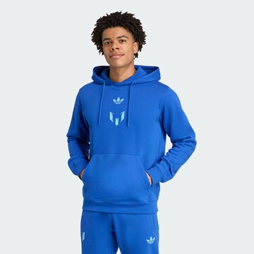 ADIDAS ORIGINALS Tapered Broek 'Messi' in Blauw: voorkant