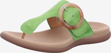 GABOR Teenslipper 'Dianette' in Groen: voorkant