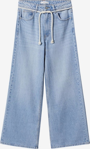 MANGO TEEN Zvonové kalhoty Džíny 'surf' – modrá: přední strana