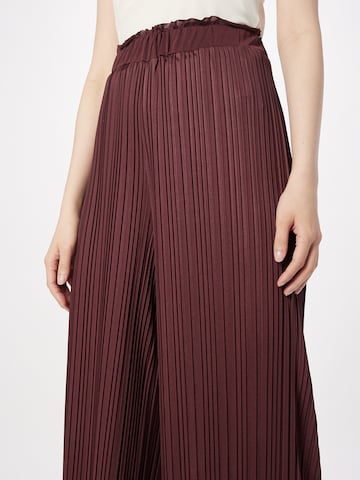 ABOUT YOU Wide leg Pants 'Noelle' in Brown