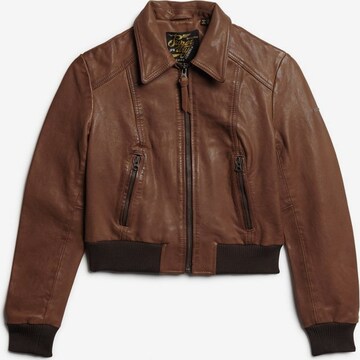 Veste mi-saison '70er-Jahre' Superdry en marron : devant