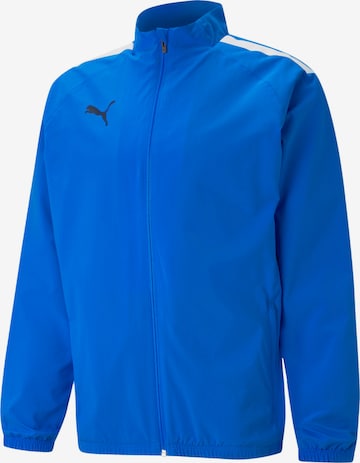 PUMA Athletic Jacket in Blue: front