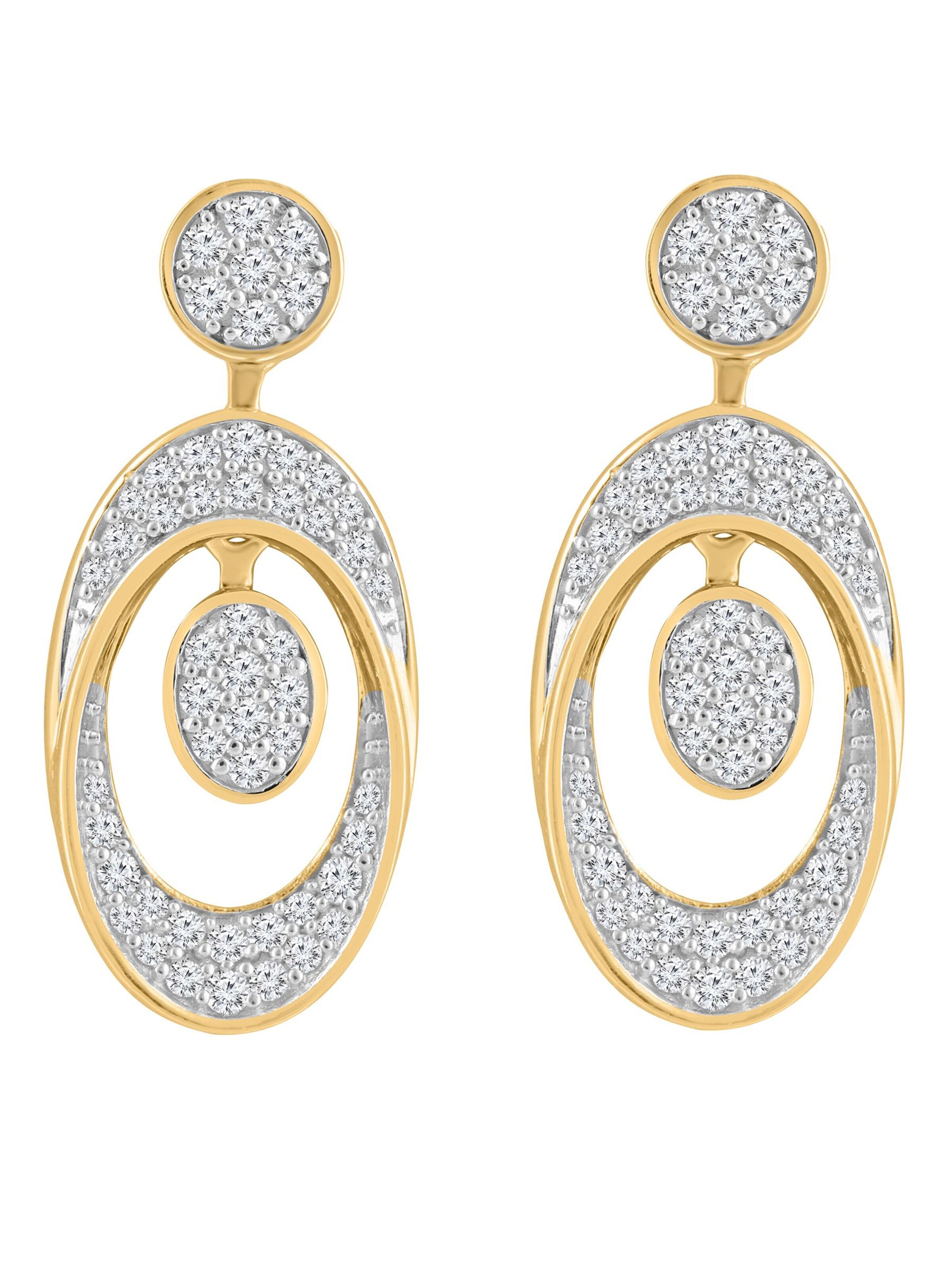 Diamant Exquis Ohrringe‌‌‌‌‌‌‌‌‌ in Gold: Vorderseite
