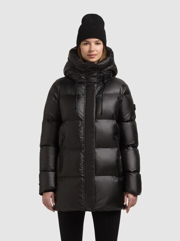 khujo Zimní bunda 'Drown' – černá: přední strana