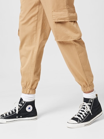 Hailys Men - Tapered Calças cargo 'Pino' em bege