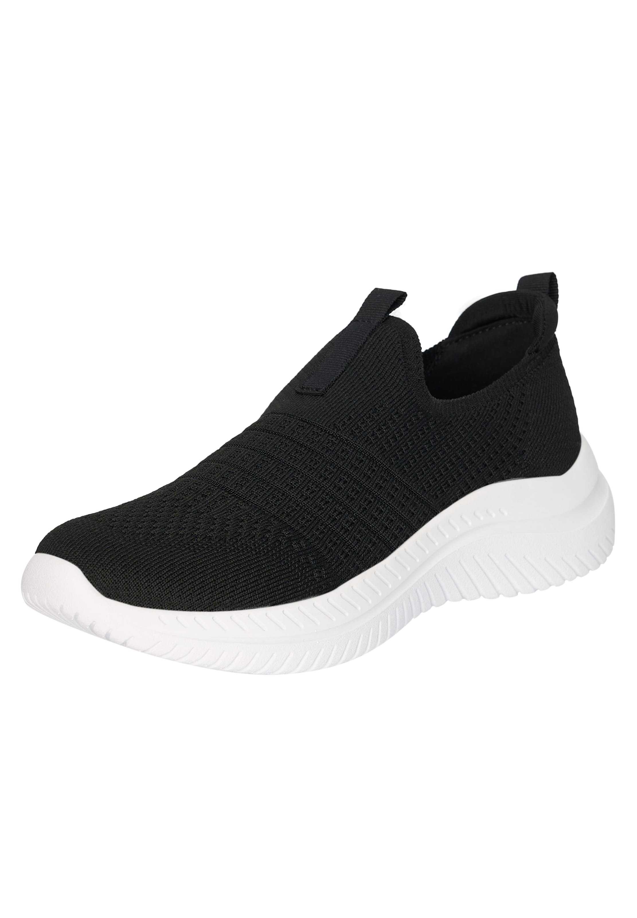 Scarpa slip-on di Elara in nero: frontale
