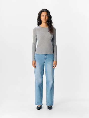 OBJECT Shirt 'OBJZOFIA SLI' in Grey