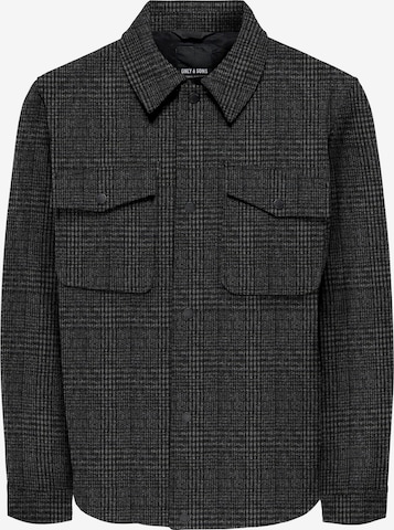 Only & Sons Between-Season Jacket 'Dex' in Grey: front