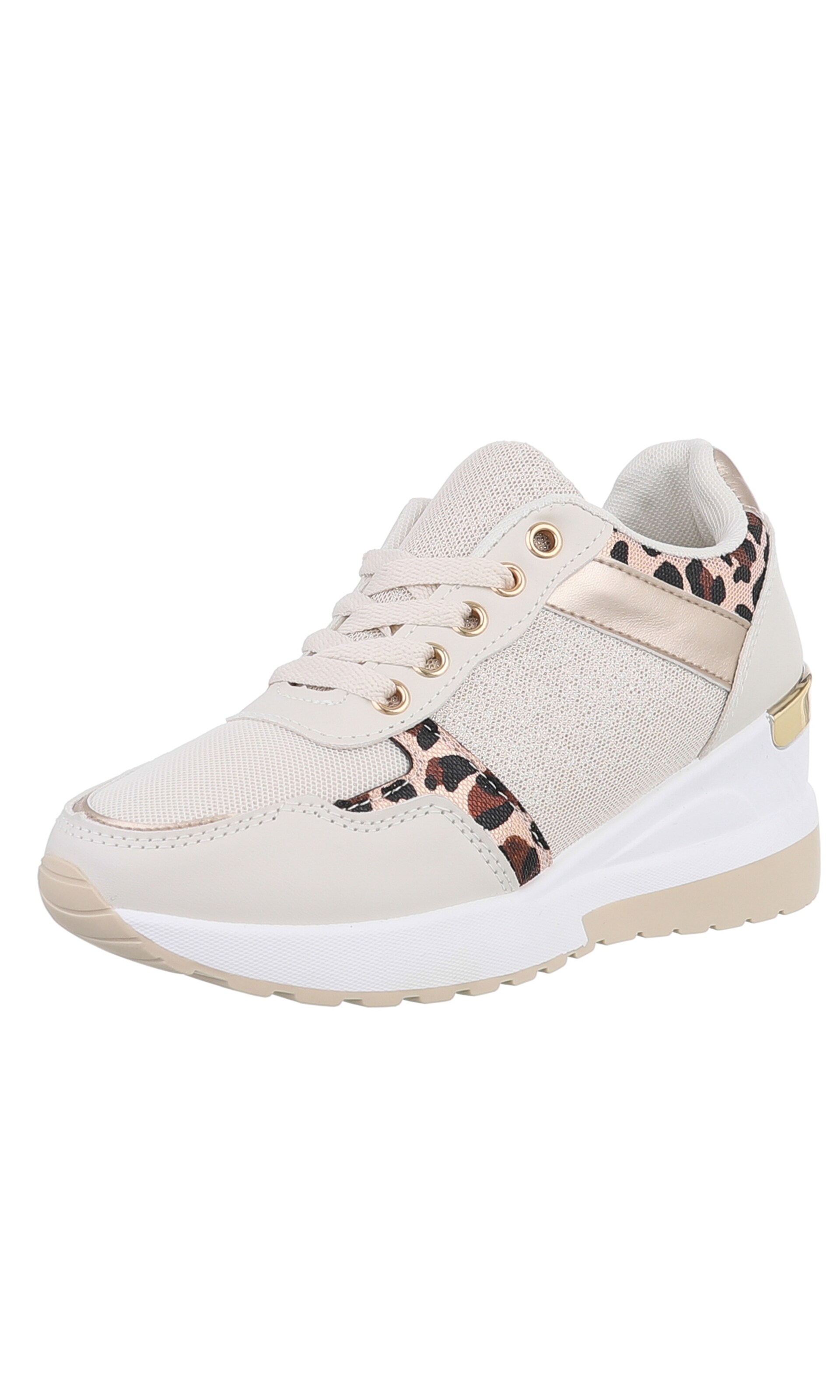 Ital-Design Sneaker in Beige: Vorderseite