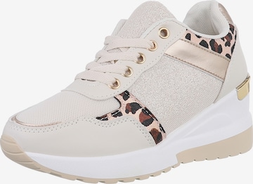 Ital-Design Sneaker in Beige: Vorderseite