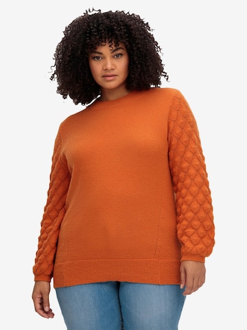 Pull-over SHEEGO en orange : devant