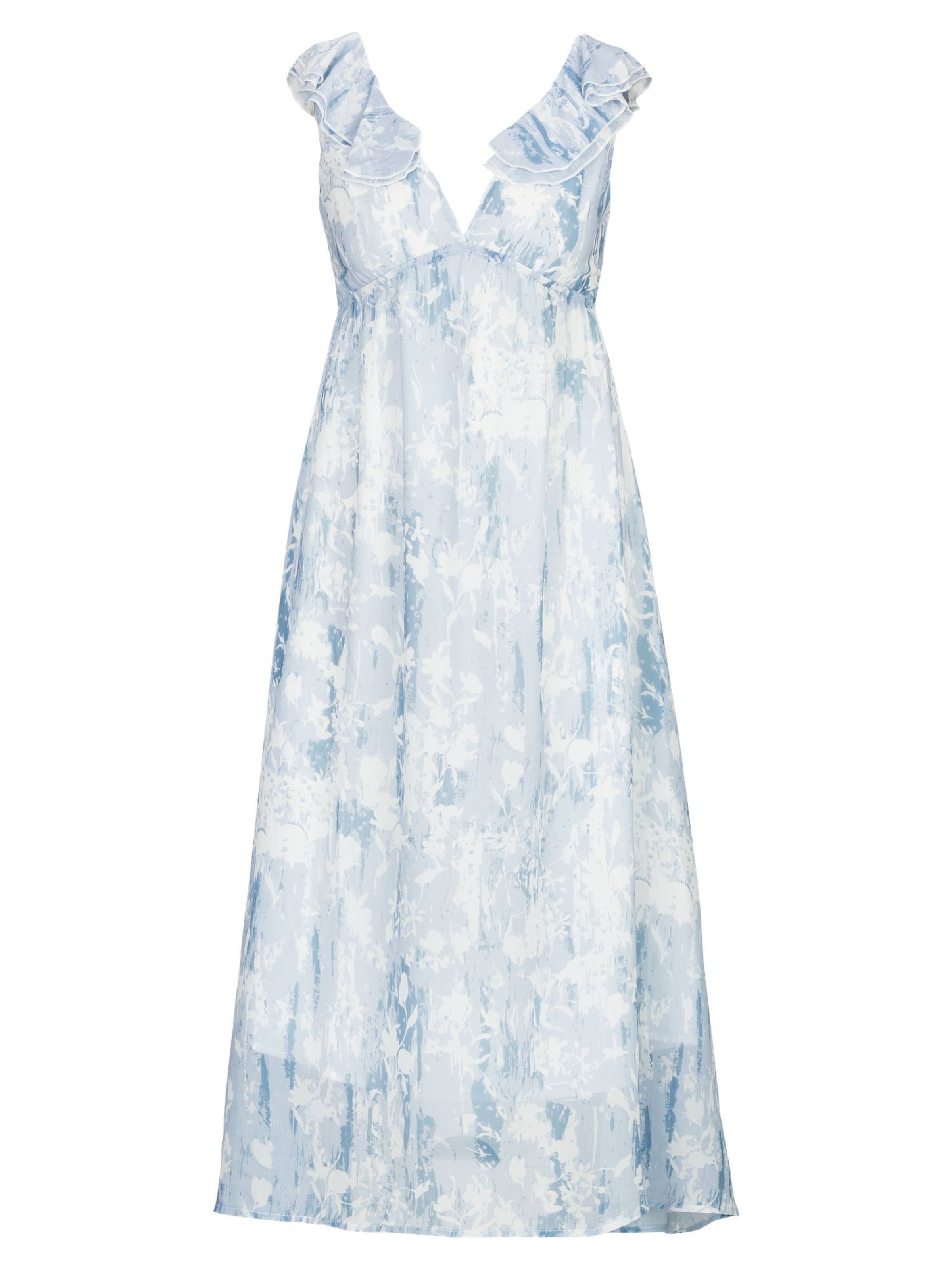 Dine'n'Dance Sommerkleid ' YASEMIN ' in Blau: Vorderseite