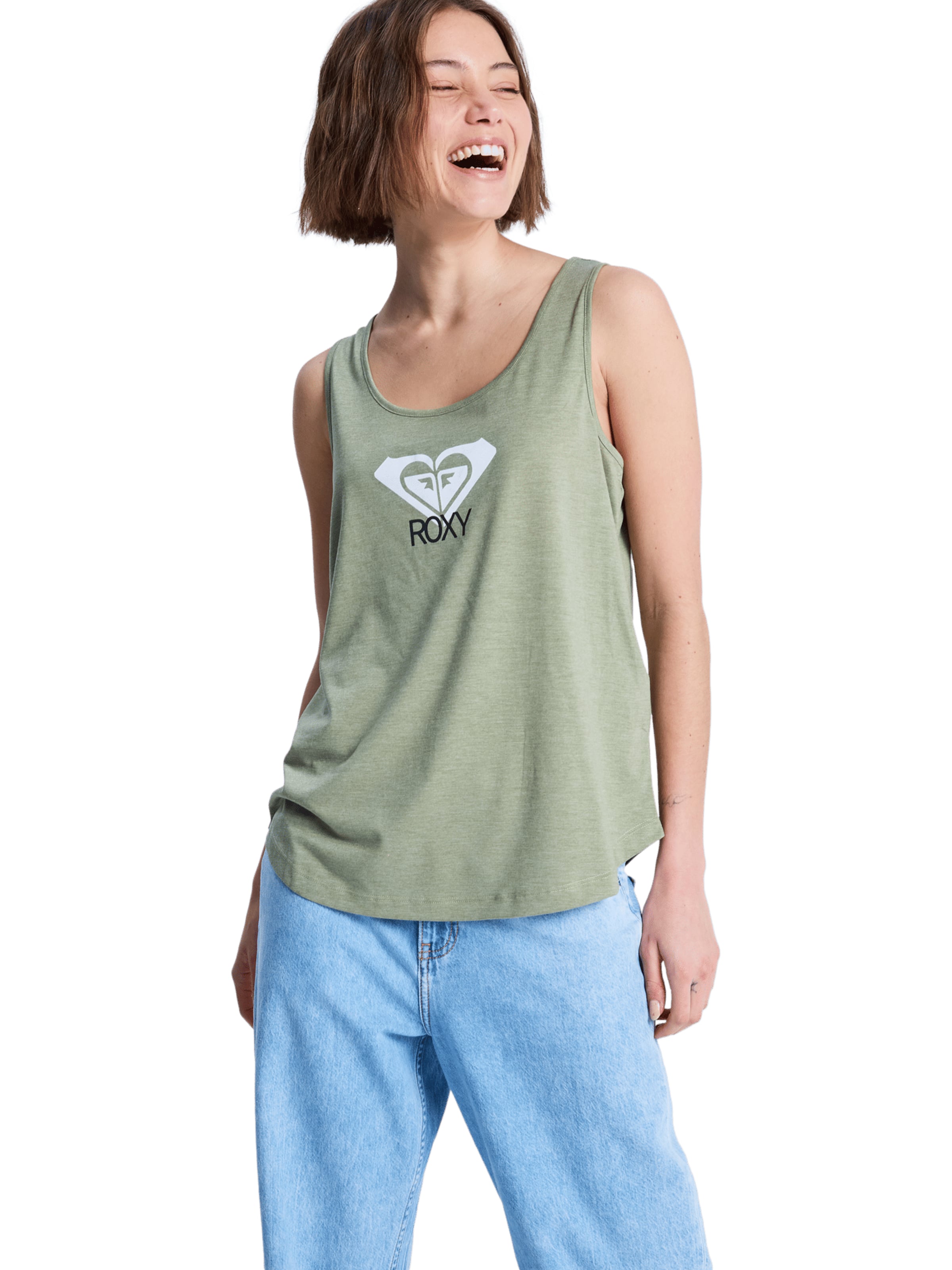 ROXY Top 'Surfclassic' in Green: front