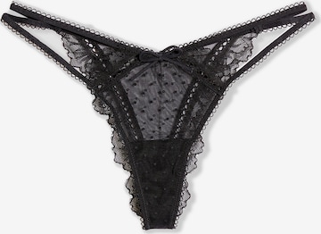 ETAM Thong 'Petra' in Black: front