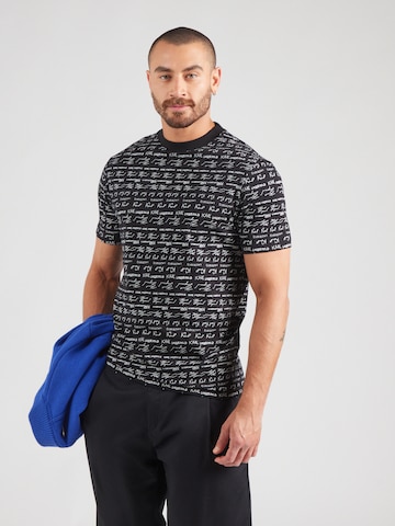 Karl Lagerfeld Shirt in Black: front