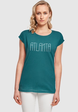 Merchcode T-Shirt 'Atlanta X' in Grün: predná strana