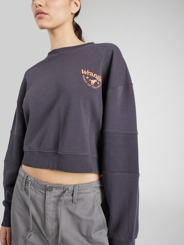 WRANGLER Μπλούζα φούτερ 'PUFFY CREW SWEAT' σε μαύρο