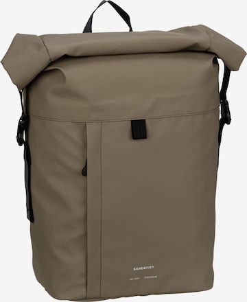 SANDQVIST Backpack ' Konrad' in Brown: front