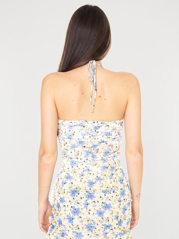 Haut 'Halter Drapeado con Estampado Floral Top' wild pony en mélange de couleurs