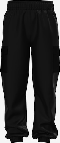 NAME IT Tapered Broek 'Leloe' in Zwart: voorkant