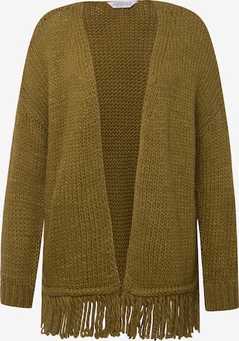 Studio Untold Knit Cardigan in Green: front