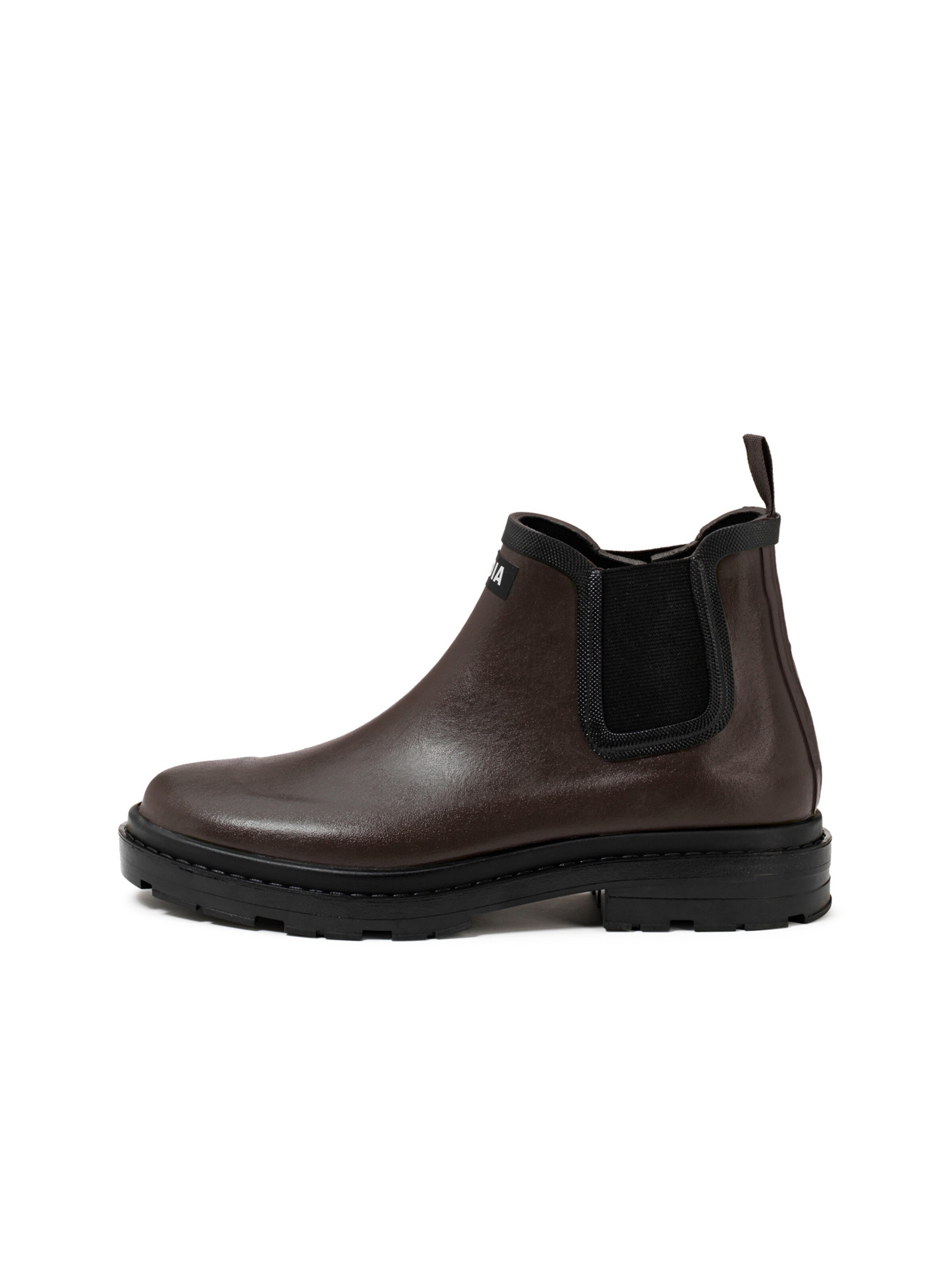 Bottes en caoutchouc AIGLE en marron : devant