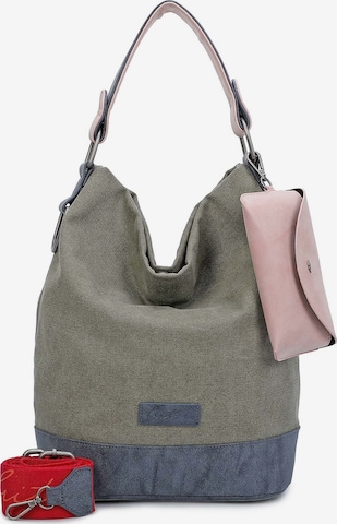 Fritzi aus Preußen Shoulder bag 'Izzy Olga' in Grey: front