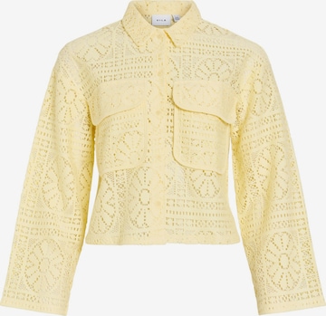 VILA Gebreid vest 'VIMerinda' in Geel: voorkant