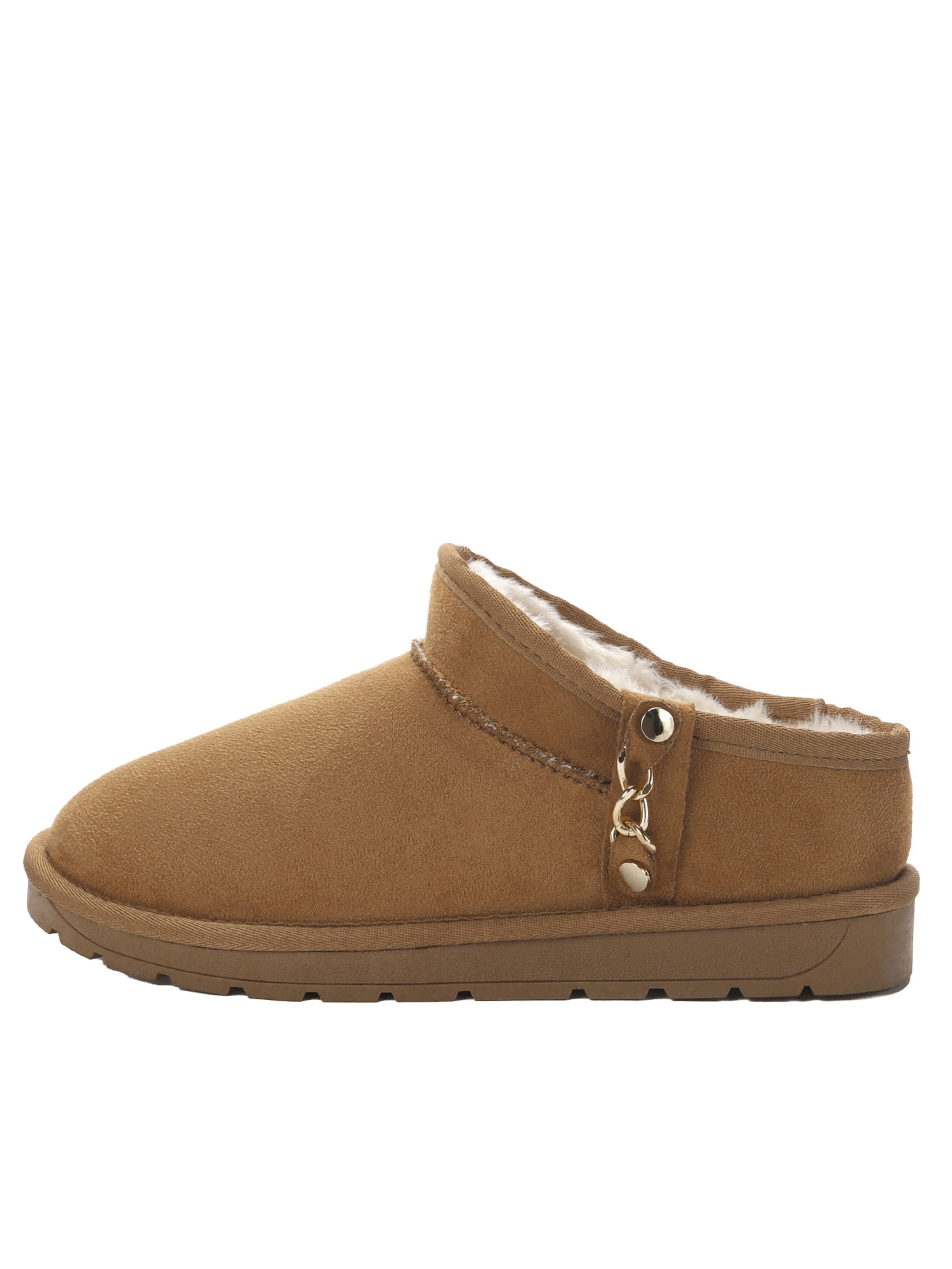 Stivale 'IDALIA' di Island Boot in marrone: frontale