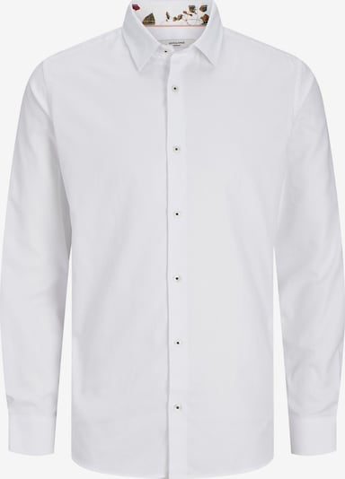 JACK & JONES Overhemd 'Nordic Flores' in de kleur Wit, Productweergave