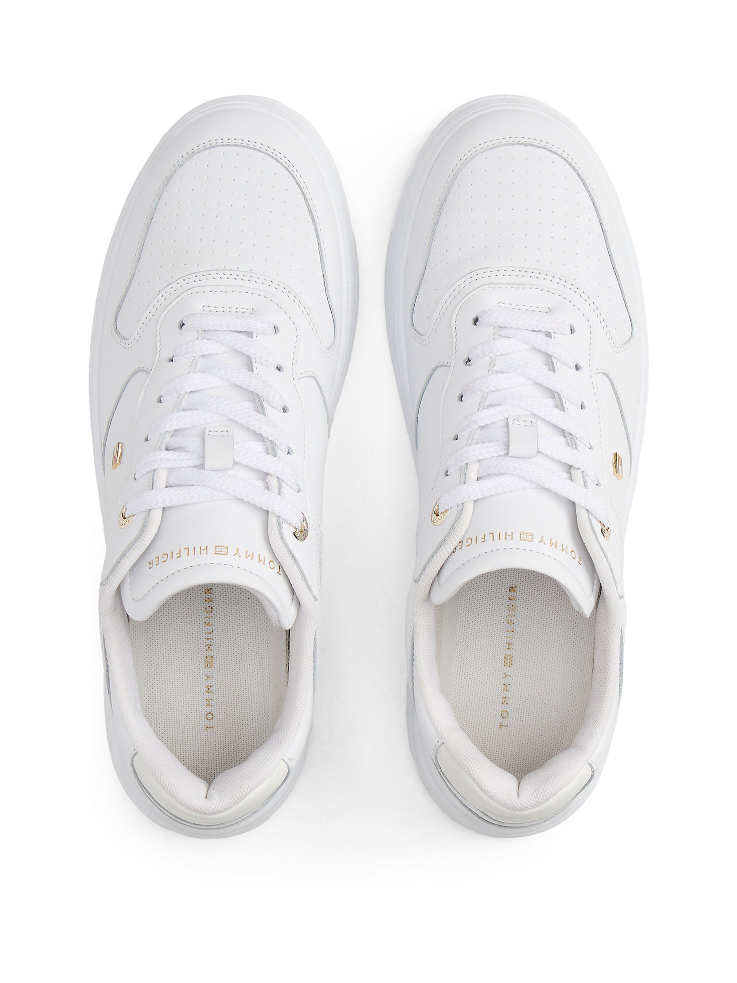 TOMMY HILFIGER Nizke superge | bela barva