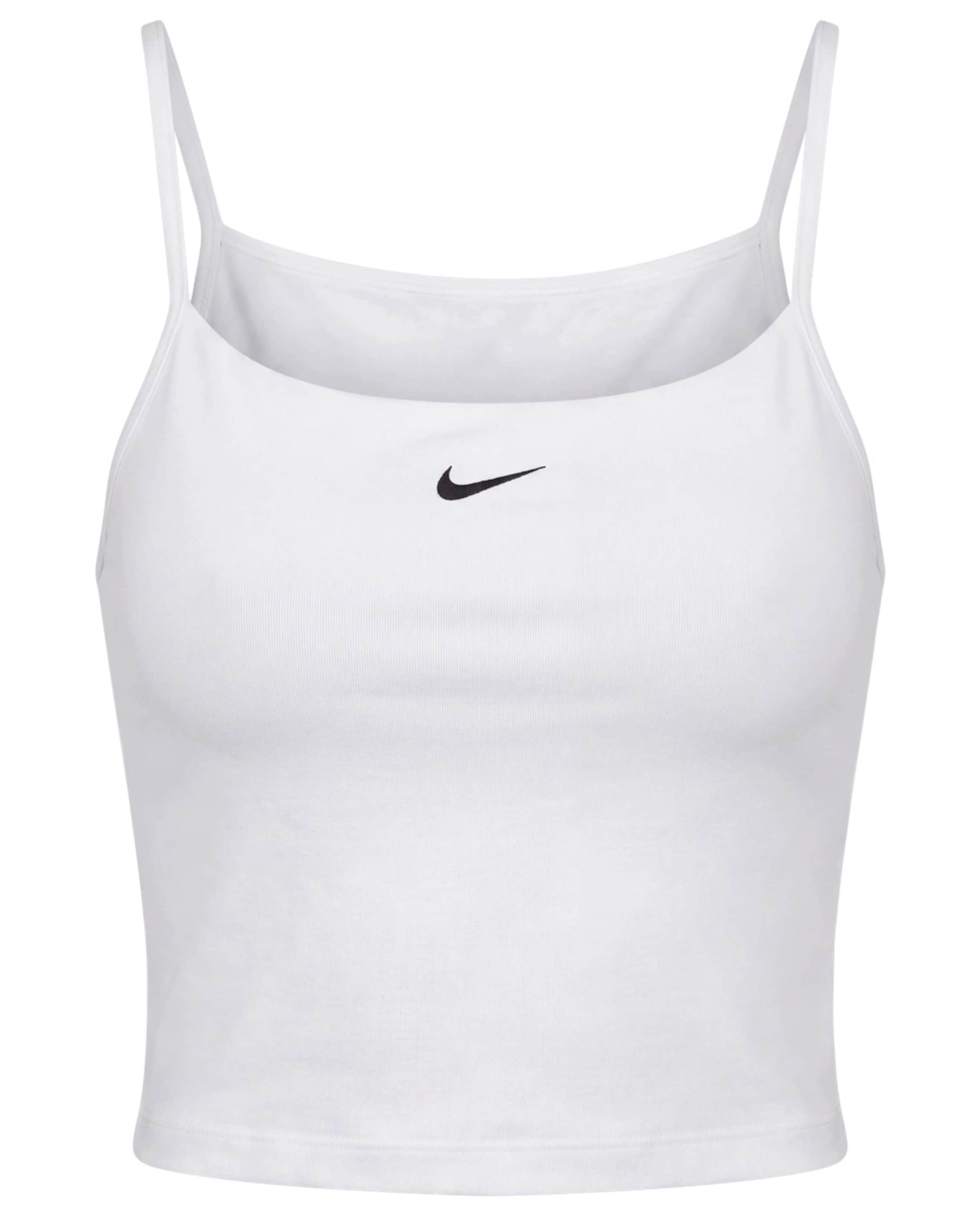 NIKE - Top desportivo 'ONE' em branco: frente