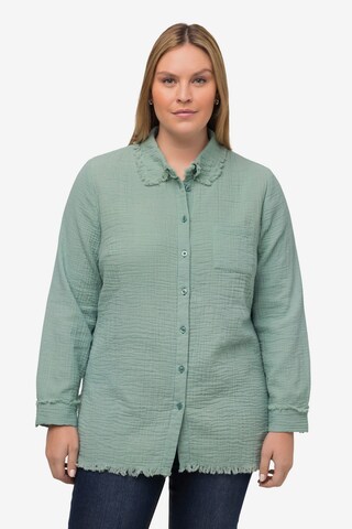 Ulla Popken Blouse in Groen: voorkant