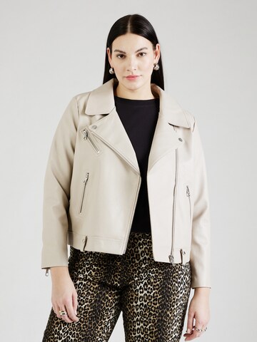 Giacca di mezza stagione 'CARVERA' di ONLY Carmakoma in beige: frontale