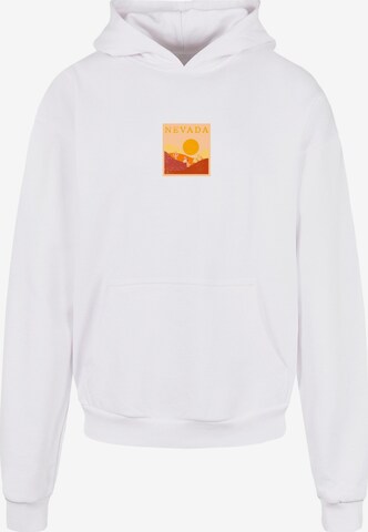 Merchcode Sweatshirt 'Peanuts - Nevada' in Wit: voorkant