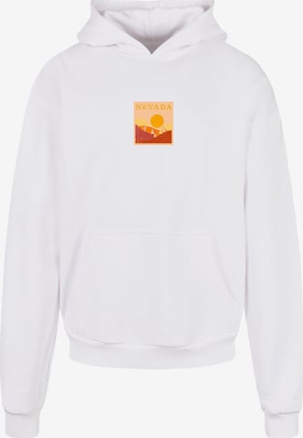 Merchcode Sweatshirt 'Peanuts - Nevada' in Wit: voorkant