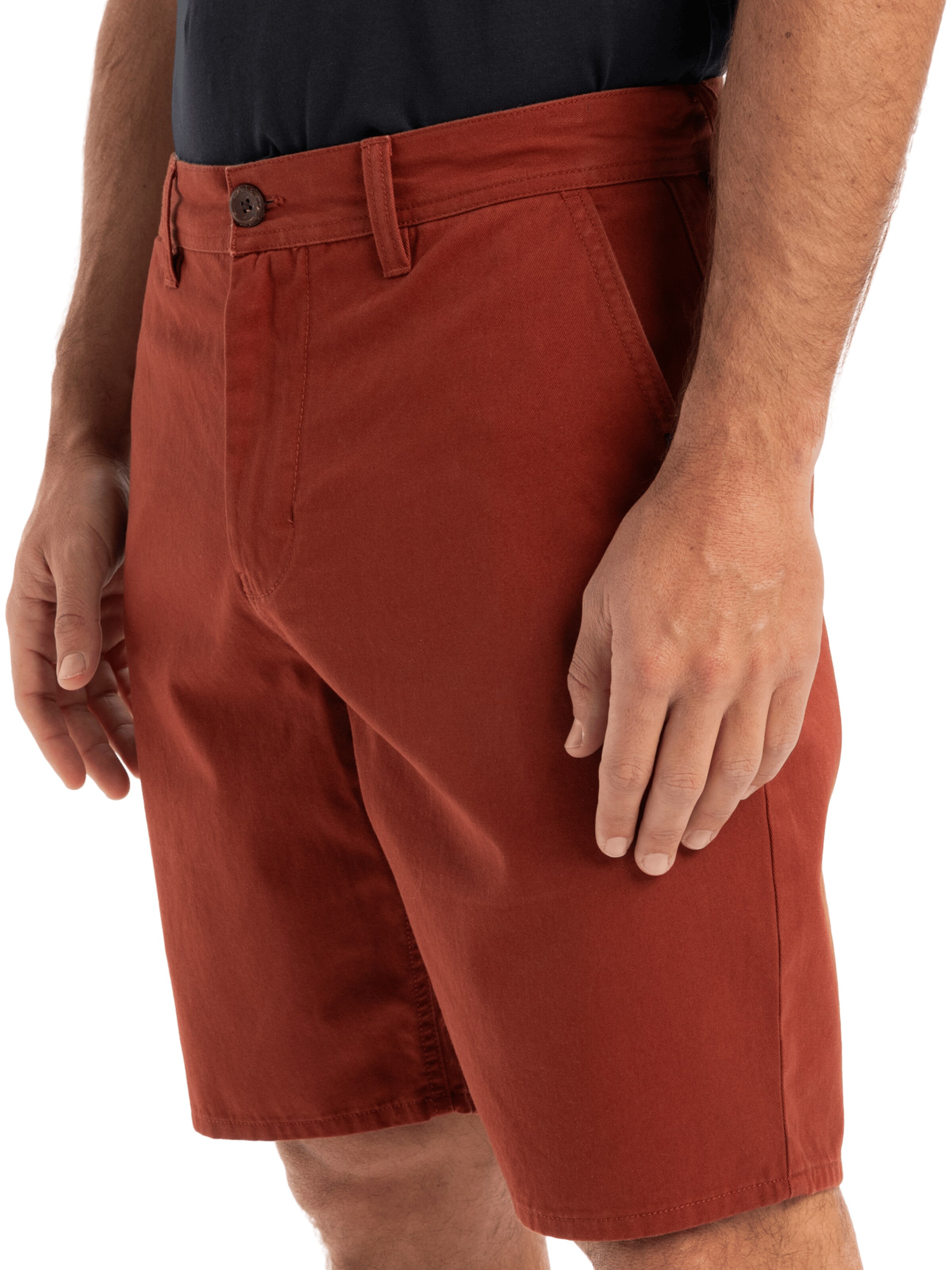 QUIKSILVER Loose fit Chino Pants 'Everyday 20' in Brown