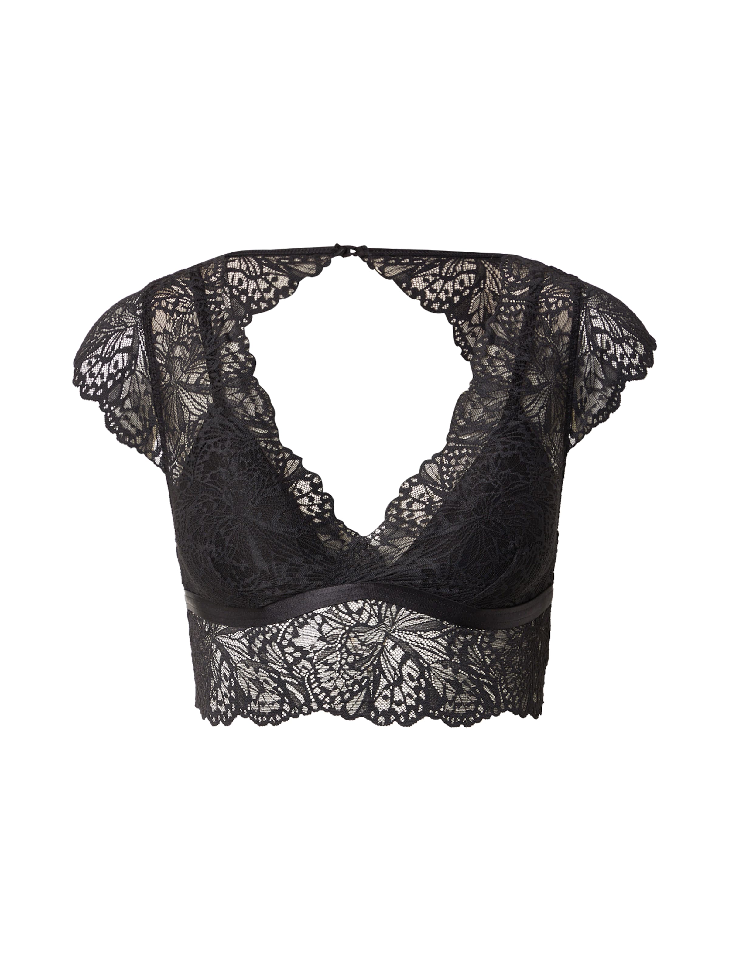 Hunkemöller Nedrček 'Posie' | črna barva: sprednja stran