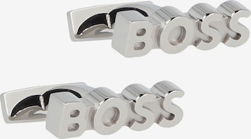 Gemelli da polso di BOSS in argento: frontale
