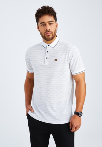 Leif Nelson Poloshirt 'LN-55380' in Weiß: predná strana