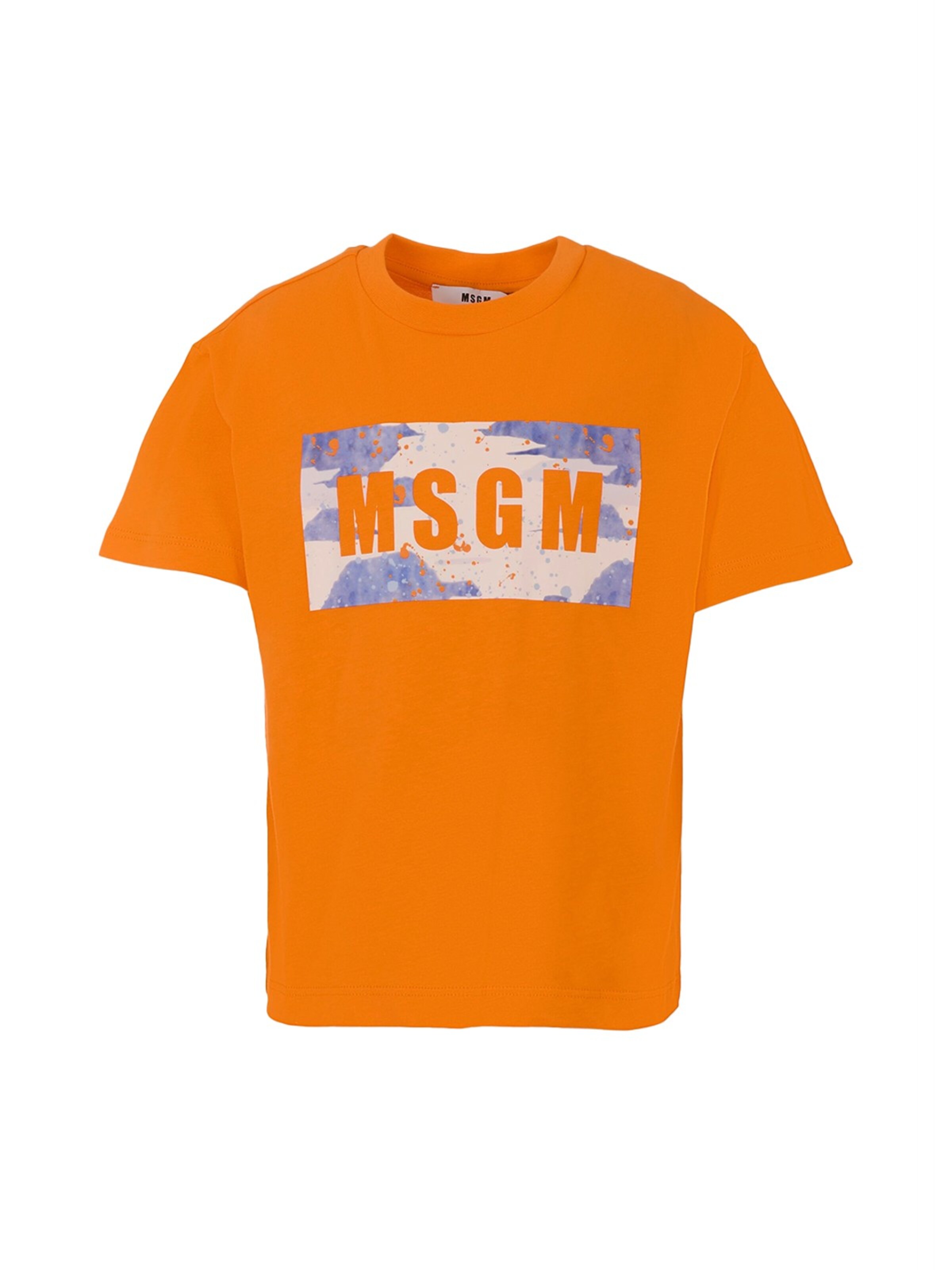 T-Shirt MSGM en orange : devant