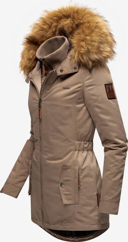MARIKOO Płaszcz zimowy 'Sanakoo' w kolorze brązowy