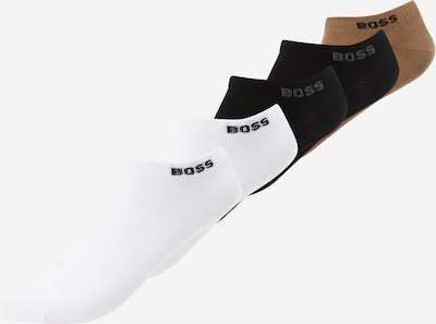 Kojinės iš BOSS, spalva – ruda / juoda / balkšva, Prekių apžvalga