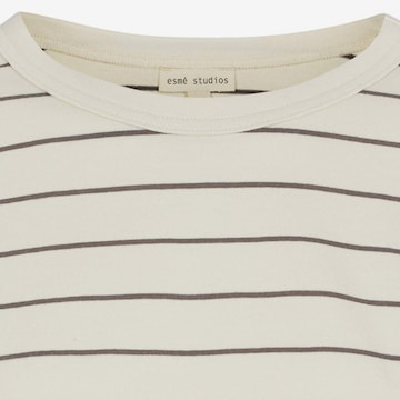 Esmé Studios Oversize t-shirt 'Signe' i beige