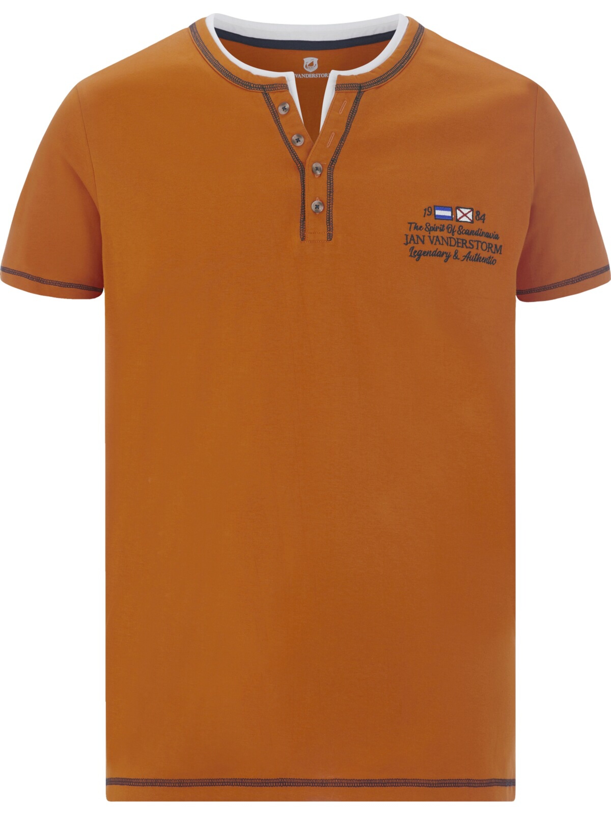 Jan Vanderstorm T-Shirt 'Haftor' in Orange: Vorderseite