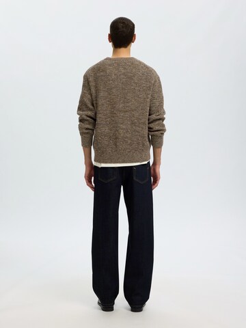 Pullover 'SLHTILUM' di SELECTED in marrone