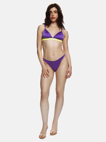 EKCENTRIK Bustier Bikinitop 'Purple Rain' in Lila
