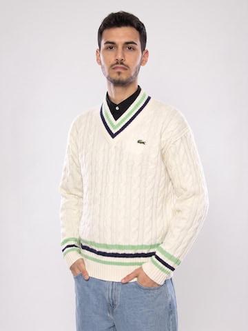 LACOSTE Sweater '9II' in White